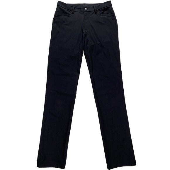 Lululemon Slim Fit Commission Pants Black men's size 31x34.5 - Picture 1 of 9